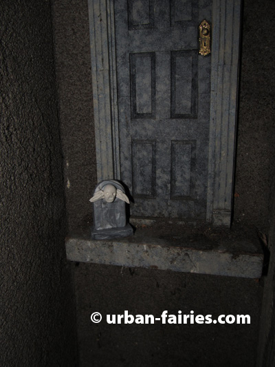 Goblin door, fairy door, fairy doors, Ann Arbor, Halloween, fairy tombstone, fairies, fairy, goblin